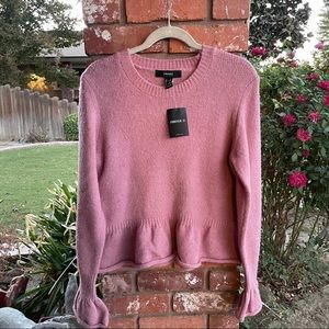 Rolled Ruffle-Trim Sweater - Forever 21 NWT